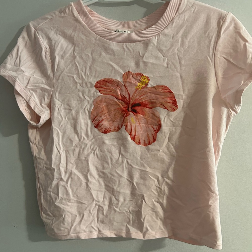 Blush Floral Short Sleeve Tee